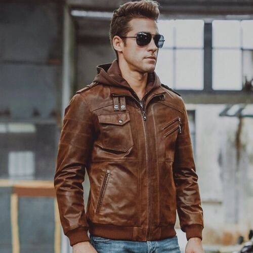 Mens Brown Leather Jacket