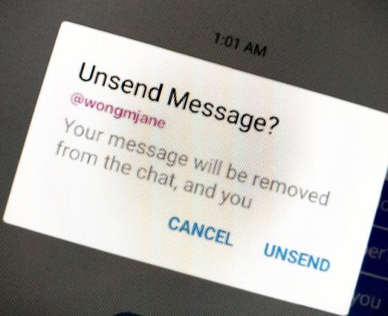 Unsend a Message on Messenger