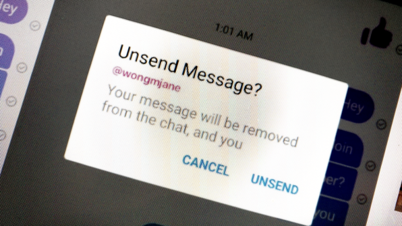Unsend a Message on Messenger