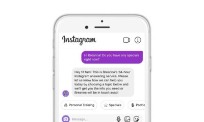 purple message bubble instagram