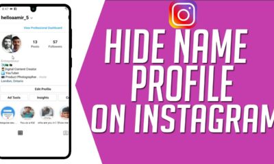 how to hide name on instagram